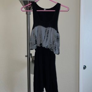 Black/Grey tie dye dress
